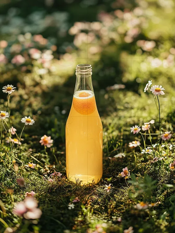 Fruity Bottles In Nature