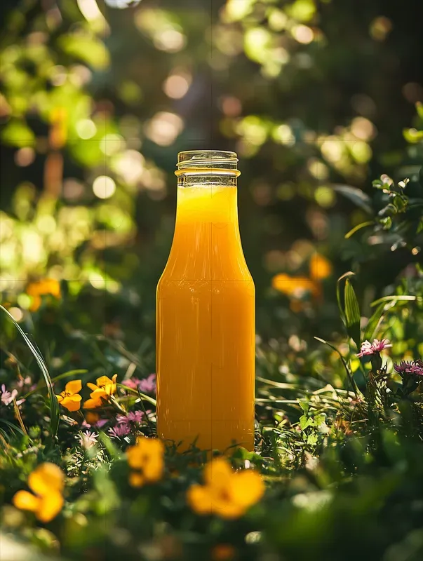 Fruity Bottles In Nature