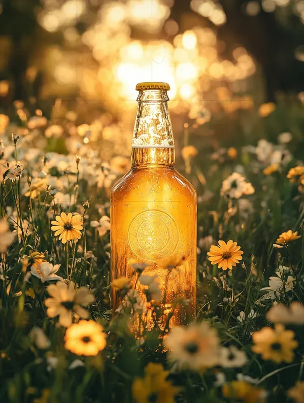 Fruity Bottles In Nature