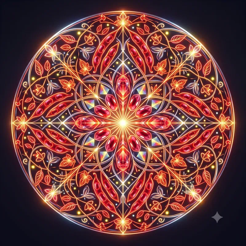 Neon Magical Bean Kaleidoscope Emblems