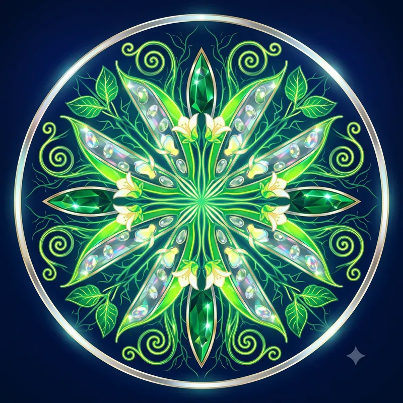 Neon Magical Bean Kaleidoscope Emblems