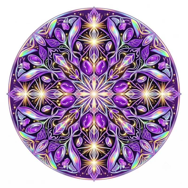 Neon Magical Bean Kaleidoscope Emblems