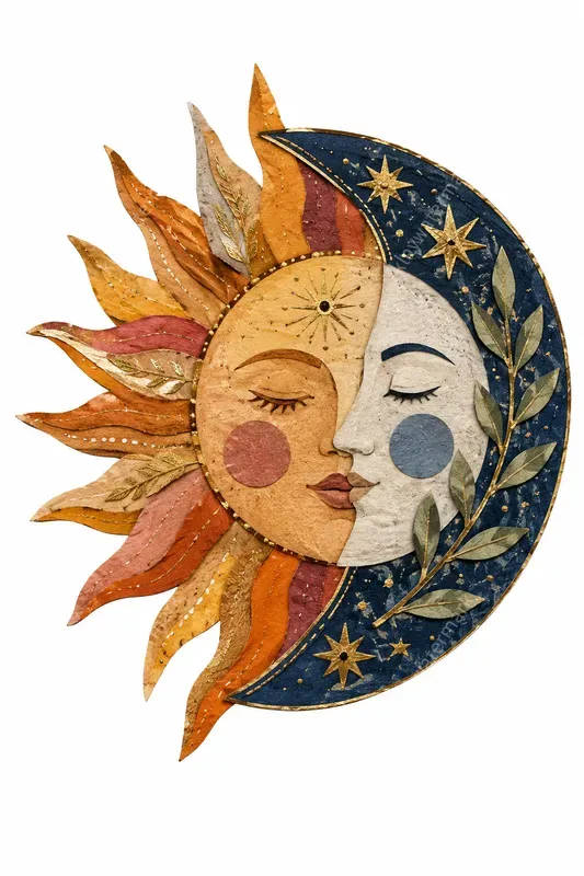 Boho Paper Collage Cutouts