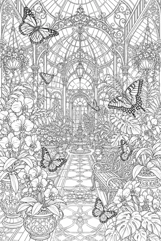 Victorian Butterfly Conservatories Art