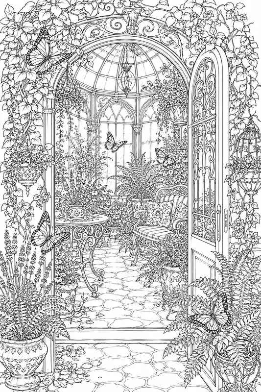 Victorian Butterfly Conservatories Art