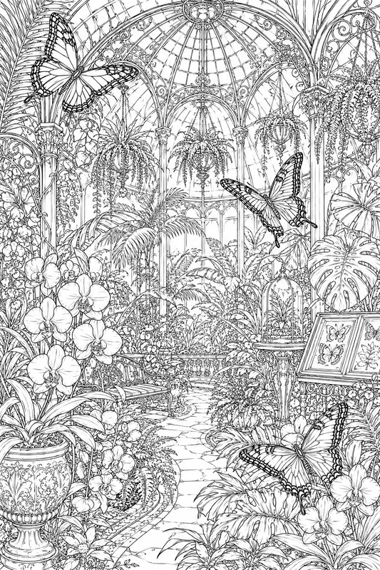 Victorian Butterfly Conservatories Art