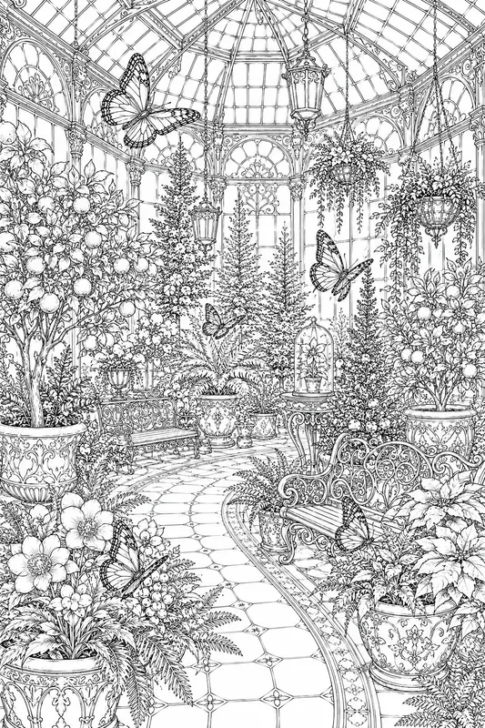 Victorian Butterfly Conservatories Art