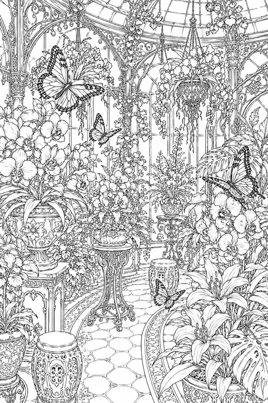 Victorian Butterfly Conservatories Art