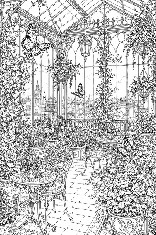 Victorian Butterfly Conservatories Art