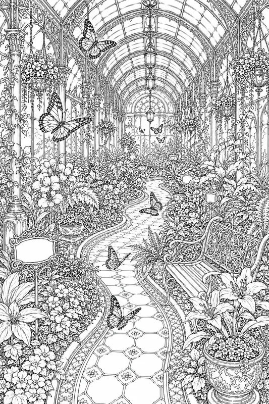 Victorian Butterfly Conservatories Art