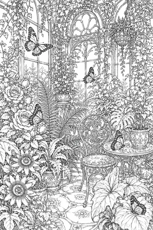 Victorian Butterfly Conservatories Art