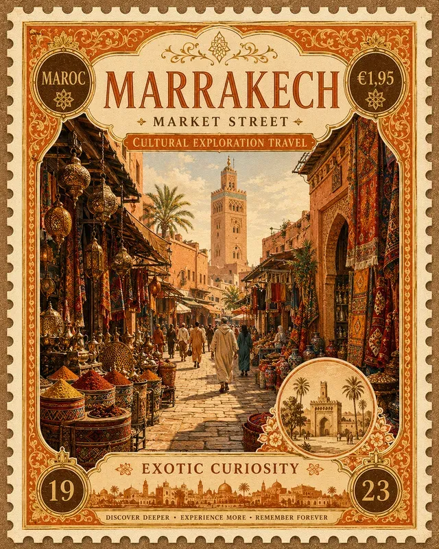 Collectible Travel Stamp Posters