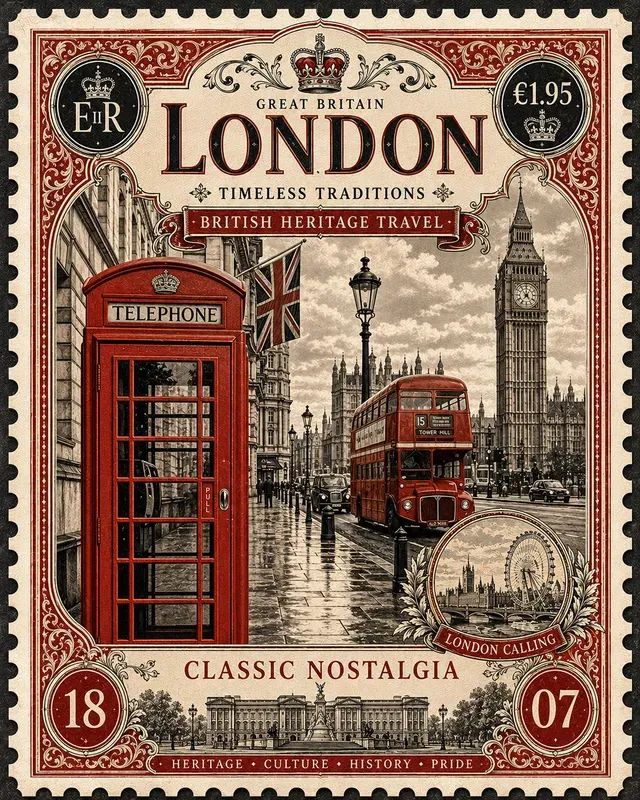 Collectible Travel Stamp Posters