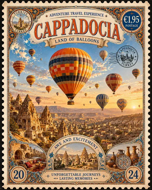 Collectible Travel Stamp Posters