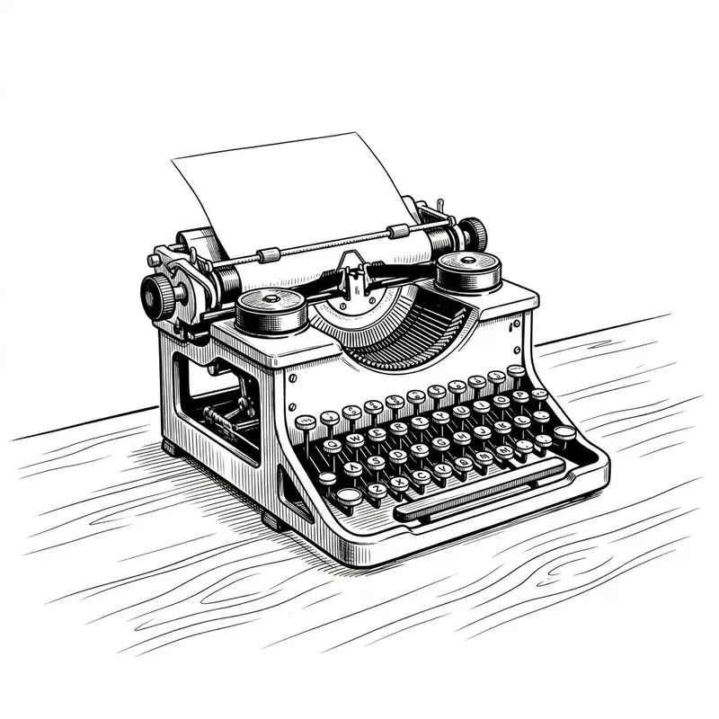 Minimalist Editorial Ink Sketch Scenes