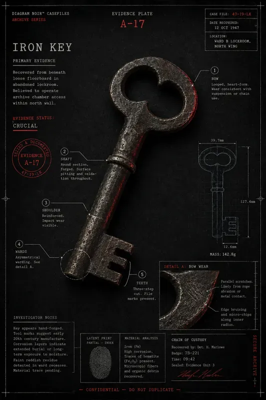 Diagram Noir Casefiles Forensic Posters