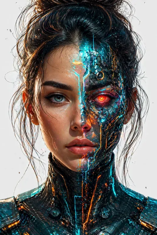 Surreal Split Portrait Fusions