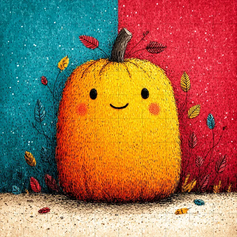 Ink Stippled Whimsical Folk Prints