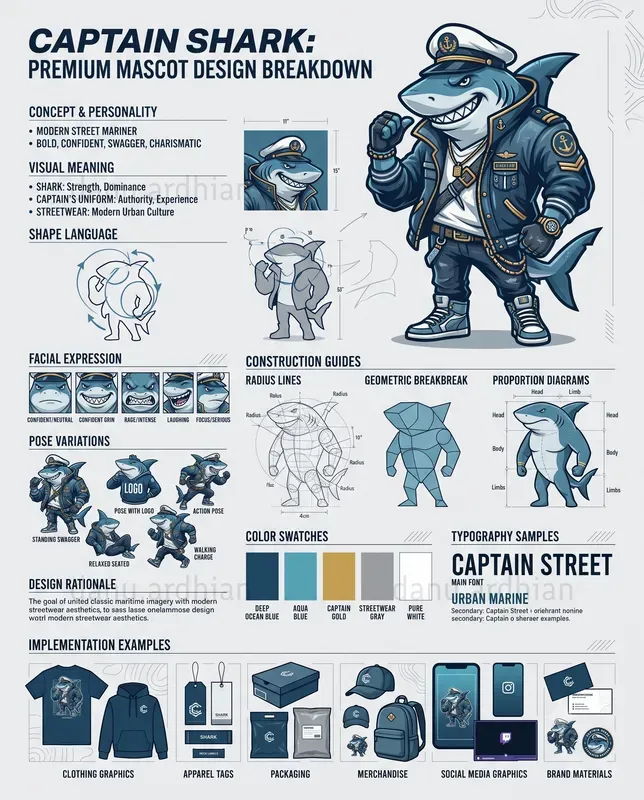 Mascot Design Breakdown Infographics