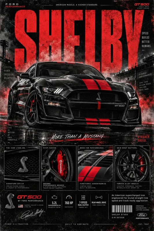 Performance Car Poster Generator