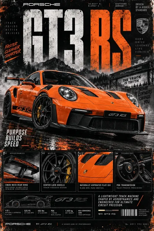 Performance Car Poster Generator