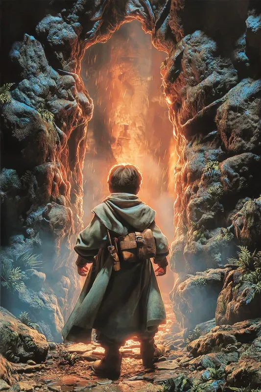 Cinematic Fantasy Book Cover Style