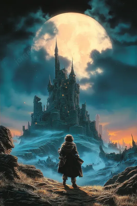 Cinematic Fantasy Book Cover Style