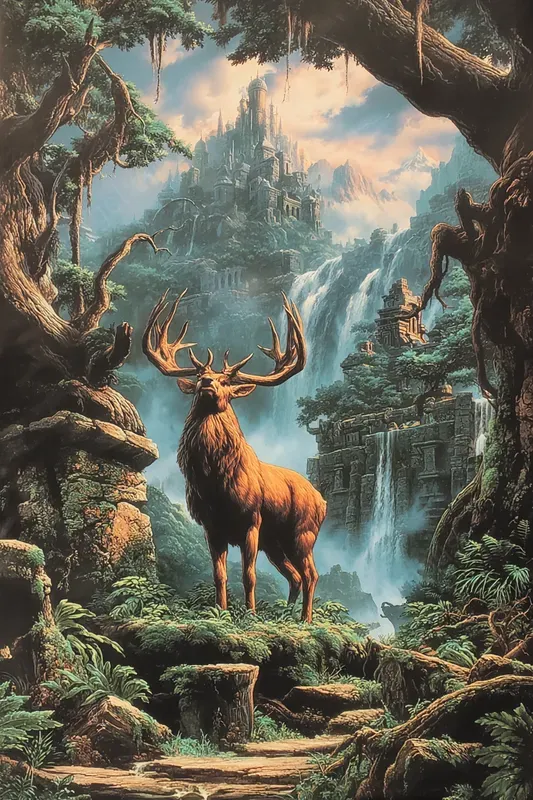 Cinematic Fantasy Book Cover Style