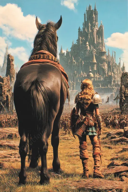 Cinematic Fantasy Book Cover Style