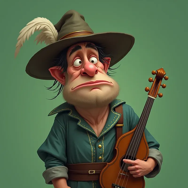 Semi Realistic Melancholic Character