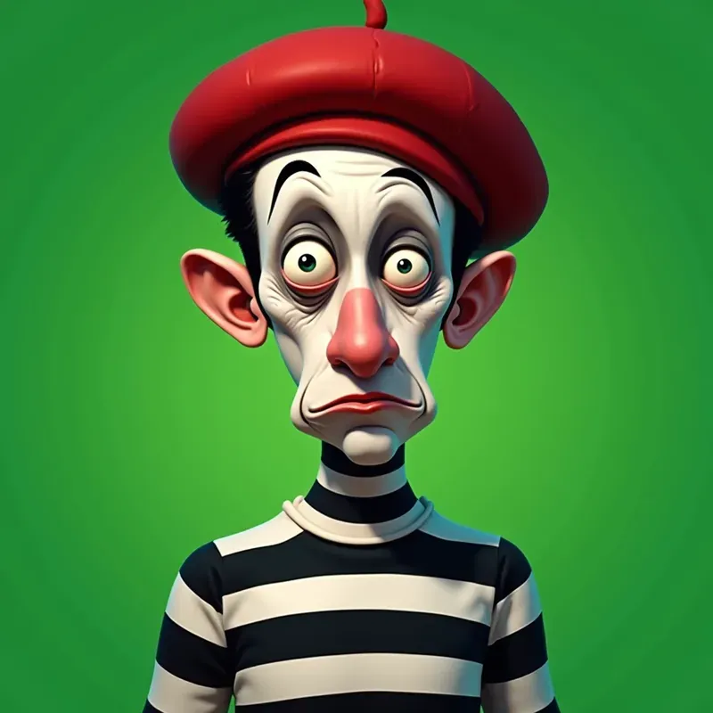 Semi Realistic Melancholic Character