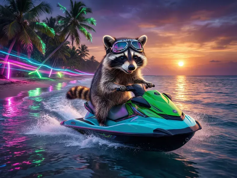 Surf Cats At Sunsets Retro Beach Vibes
