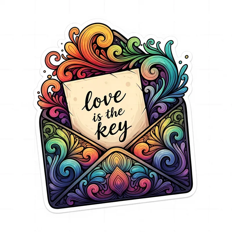 Psychedelic Burst Stickers