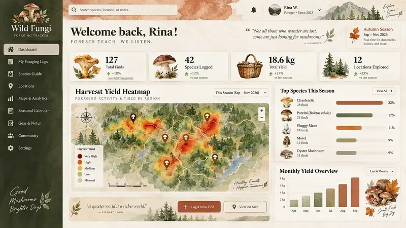 Autumn Harvest Watercolor Dashboards