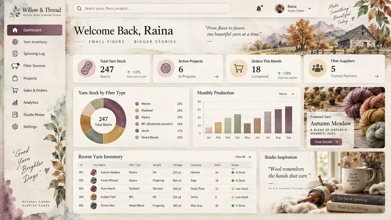 Autumn Harvest Watercolor Dashboards