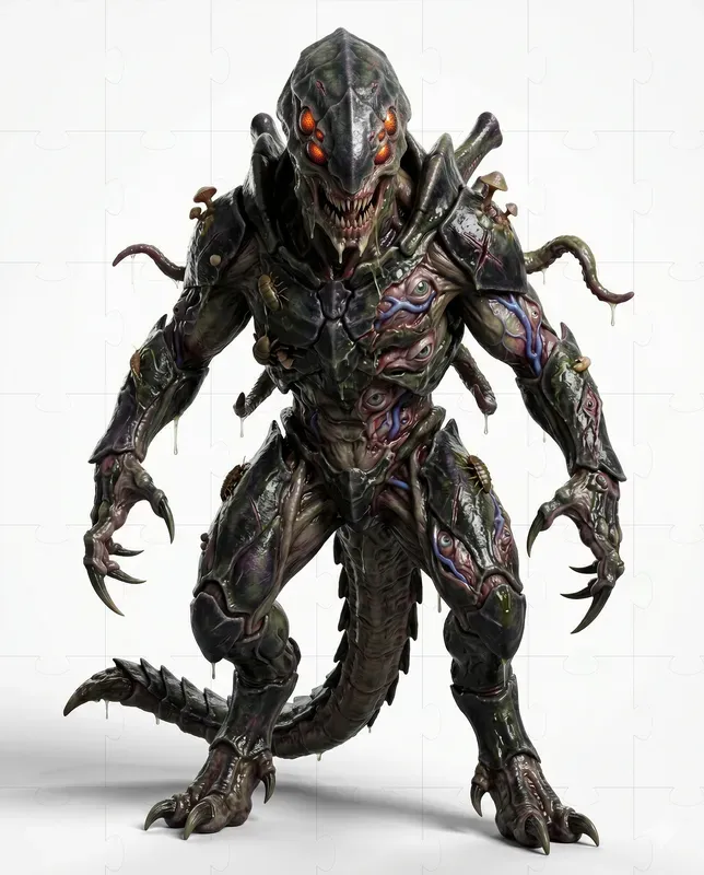 Terrifying Armored Horror Creatures
