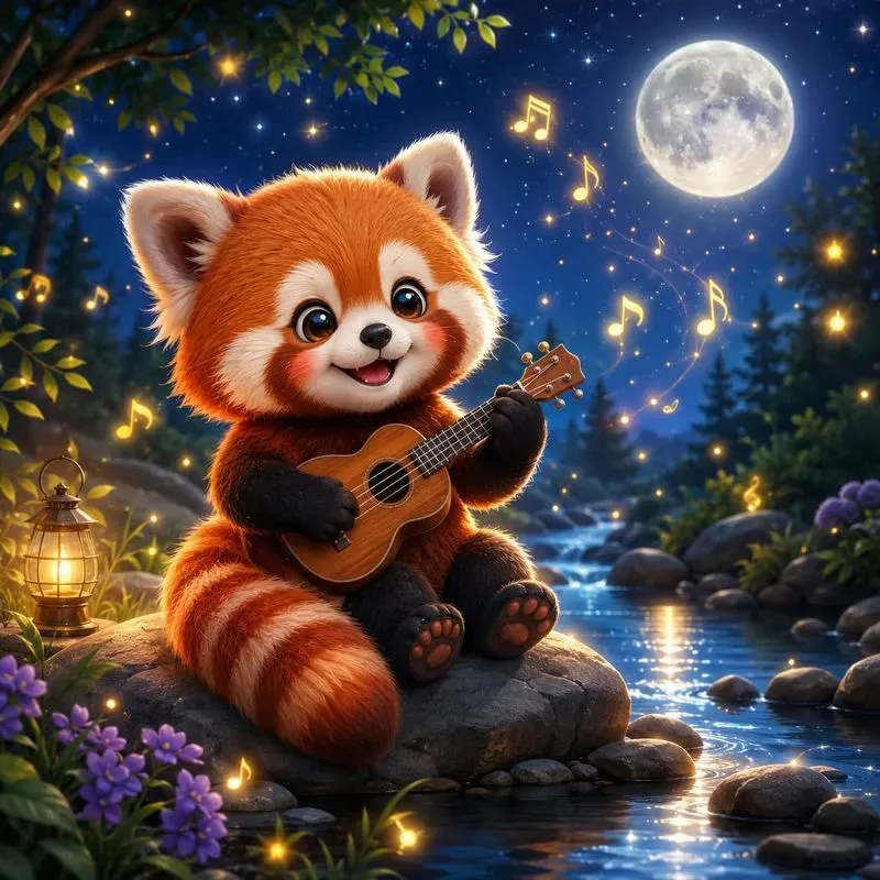 Whimsical Moonlit Animal Lullabies
