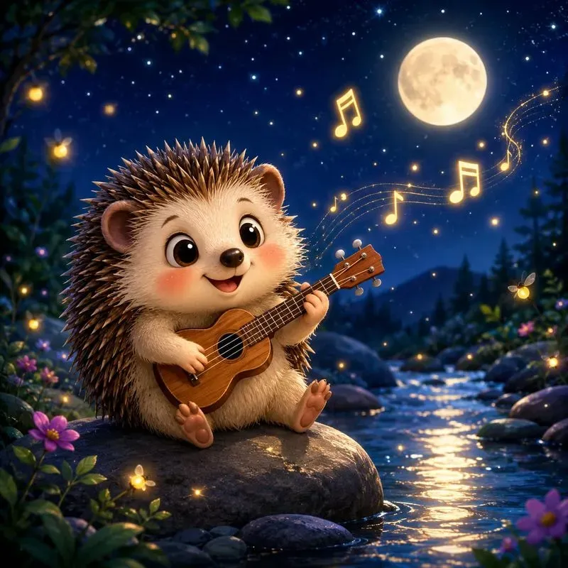 Whimsical Moonlit Animal Lullabies