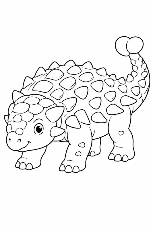 Storybook Dinosaur Coloring Pages