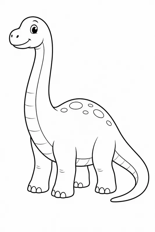 Storybook Dinosaur Coloring Pages