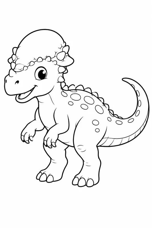 Storybook Dinosaur Coloring Pages