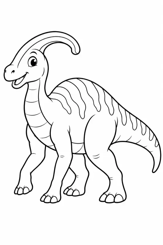 Storybook Dinosaur Coloring Pages