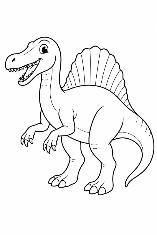 Storybook Dinosaur Coloring Pages