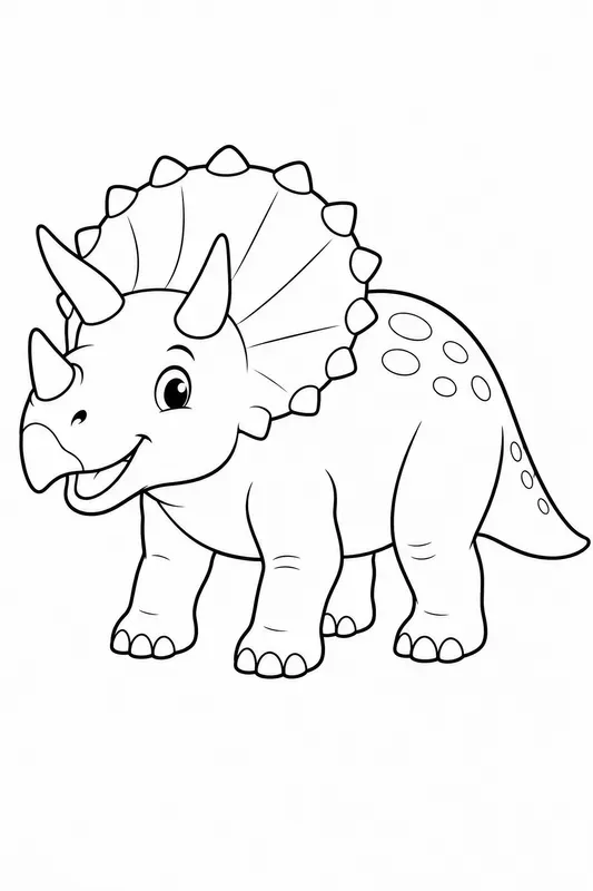 Storybook Dinosaur Coloring Pages