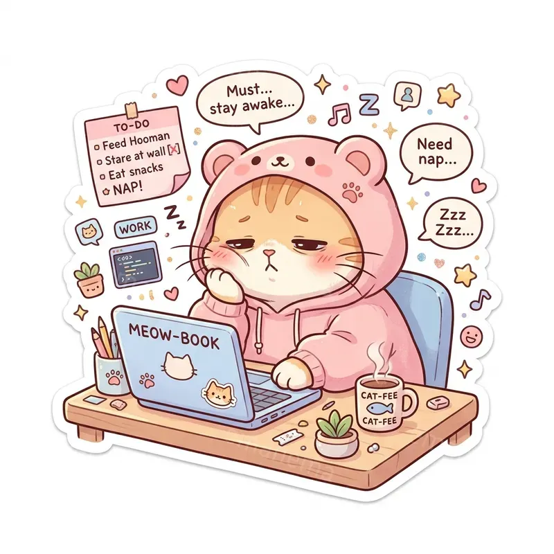 Humorous Atmosphere Kawaii Stickers