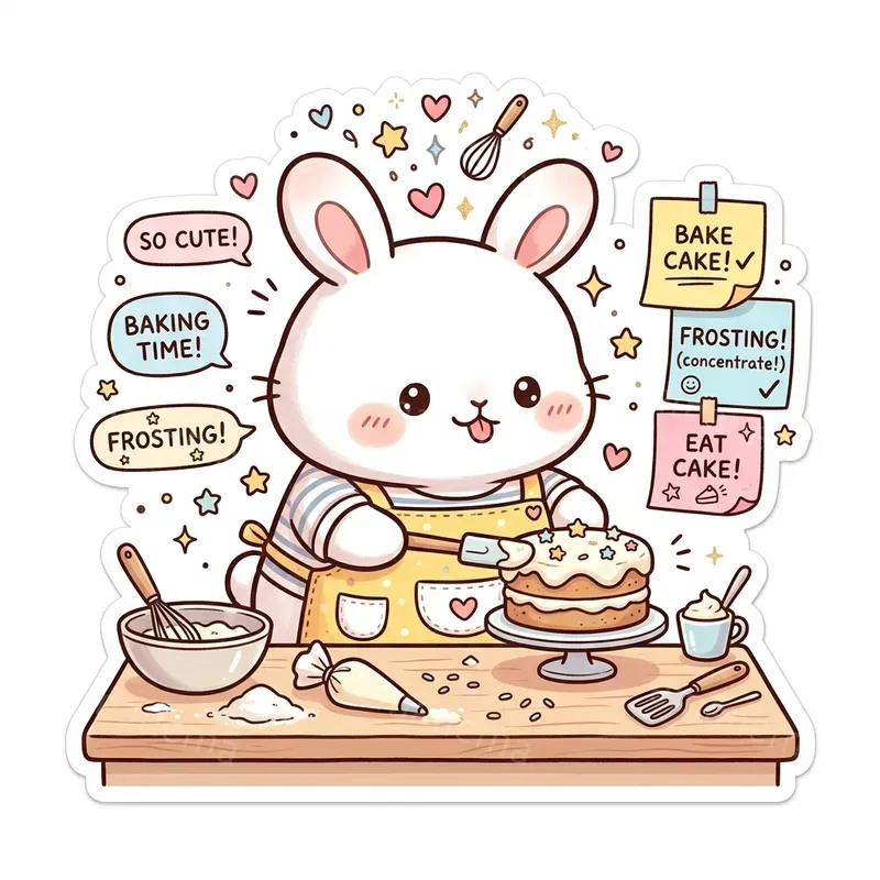 Humorous Atmosphere Kawaii Stickers