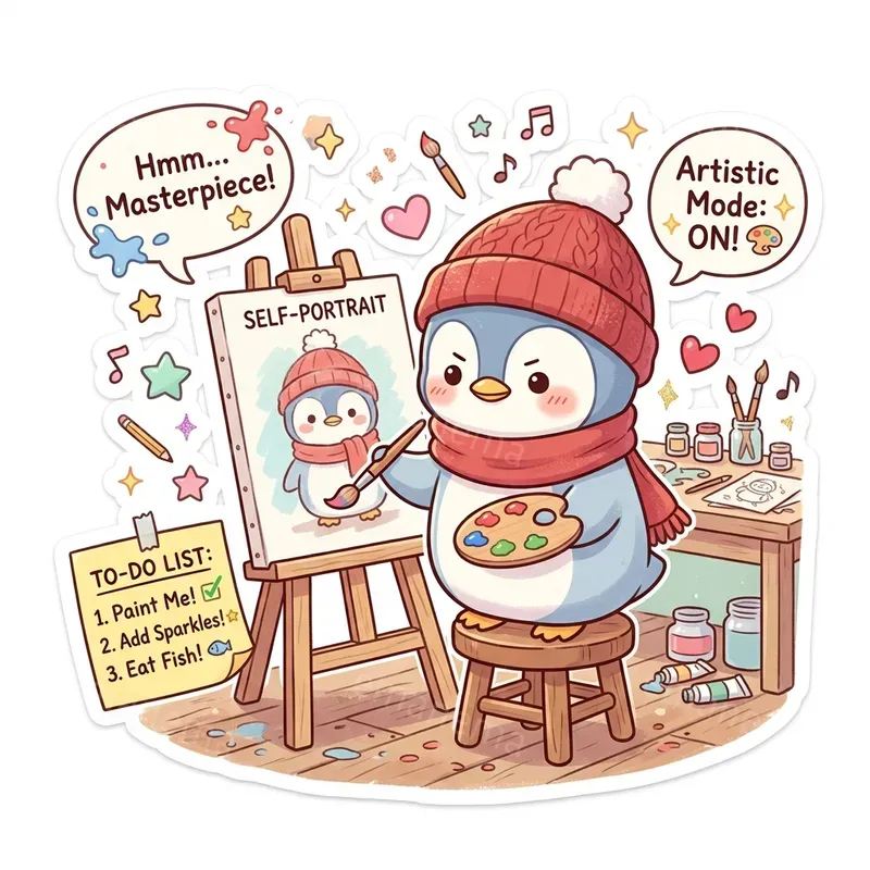 Humorous Atmosphere Kawaii Stickers