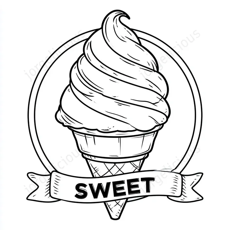 Line Art Emblem Prints Stickers