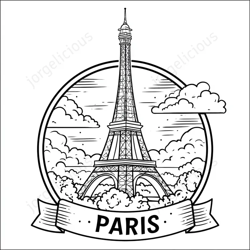 Line Art Emblem Prints Stickers