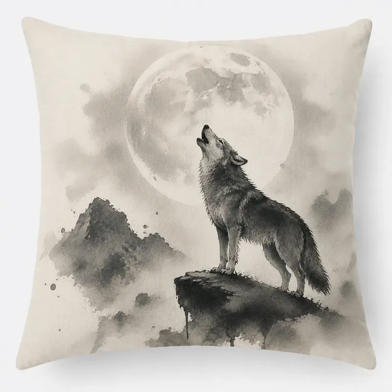 Ink Wash Pillow Design Generator